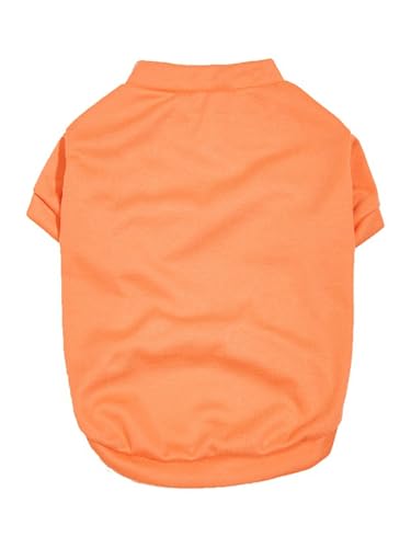 TiaoBug Sommer-Hunde-Shirts für Kleine Hunde Atmungsaktive T-Shirts Welpen Kleidung Haustier Katzen Kurze Ärmel Tank Top Orange L TiaoBug Sommer-Hunde-Shirts für Kleine Hunde Atmungsaktive T-Shirts Welpen Kleidung Haustier Katzen Kurze Ärmel Tank Top Orange L von TiaoBug