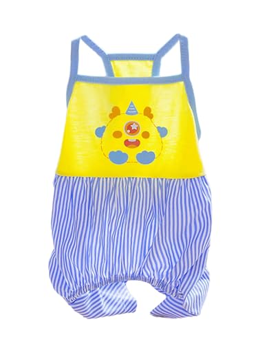 TiaoBug Sommer Overall für Hunde Modischer Trägerlook mit Beinöffnungen Niedliches Schlafanzug für Kleine Blau XL TiaoBug Sommer Overall für Hunde Modischer Trägerlook mit Beinöffnungen Niedliches Schlafanzug für Kleine Blau XL von TiaoBug