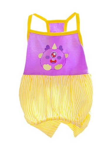 TiaoBug Sommer Overall für Hunde Modischer Trägerlook mit Beinöffnungen Niedliches Schlafanzug für Kleine Gelb M TiaoBug Sommer Overall für Hunde Modischer Trägerlook mit Beinöffnungen Niedliches Schlafanzug für Kleine Gelb M von TiaoBug