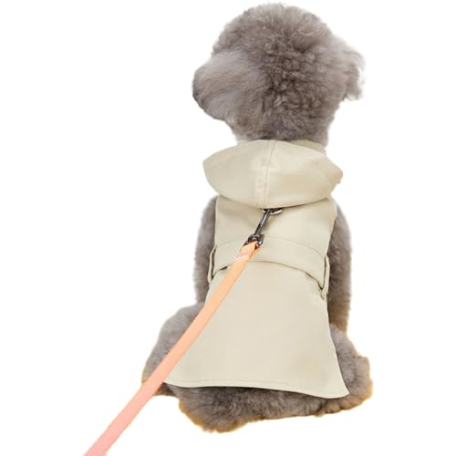 TiaoBug Trenchcoat für kleine Hunde Winddicht Westernjacke mit Gürtel Oberbekleidung Herbst Winter Hundekleidung Aprikose M TiaoBug Trenchcoat für kleine Hunde Winddicht Westernjacke mit Gürtel Oberbekleidung Herbst Winter Hundekleidung Aprikose M von TiaoBug