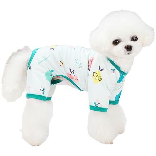 TiaoBug elastischer Hunde-Pyjama für mittelgroße und große Hunde niedliches Sommer Hund Schlafkleidung Grün L TiaoBug elastischer Hunde-Pyjama für mittelgroße und große Hunde niedliches Sommer Hund Schlafkleidung Grün L von TiaoBug