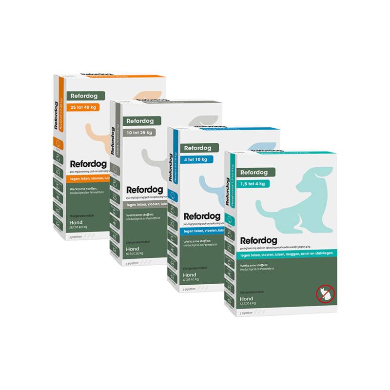 Refordog Spot-On - 1,5 bis 4 kg - 3 Pipetten von Tick Off