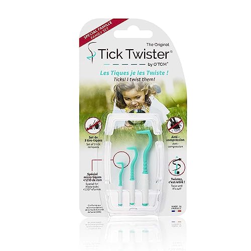 Tick Twister® Set mit 3 Größen von Zeckenhaken (Zeckenzange) mit Aufbewahrungsbox - Effektive Zeckenpinzette für Hunde, Katzen, Pferde und Menschen - Original Zeckenentferner von Tick Twister