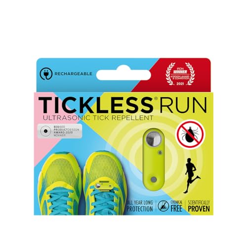 Kitzloser Lauf | Ultraschall-Zeckenschutz für Läufer | für jedes Alter - Neongelb von Tickless