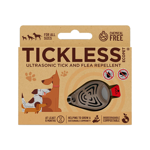 Tickless Eco Repellent Hund/Katze - 1 Stück - Braun von Tickless