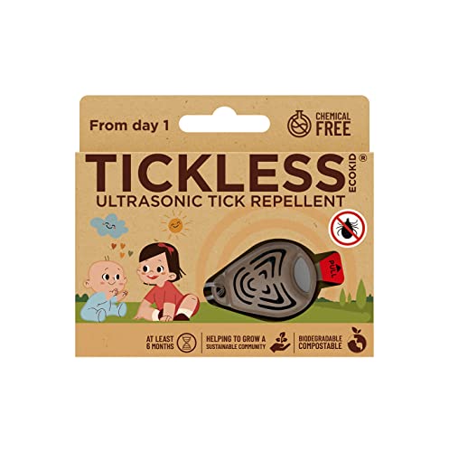 Tickless EcoKid - Biologisch abbaubares natürliches chemikalienfreies Ultraschall-Zecken- und Flohschutzmittel für Kinder - Braun Tickless EcoKid - Biologisch abbaubares natürliches chemikalienfreies Ultraschall-Zecken- und Flohschutzmittel für Kinder - Braun von Tickless