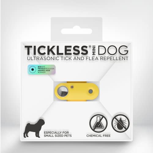 Tickless Mini Dog - chemikalienfreies, natürliches Floh- und Zeckenschutzmittel mit Ultraschall für Hunde - Ringelblume von Tickless
