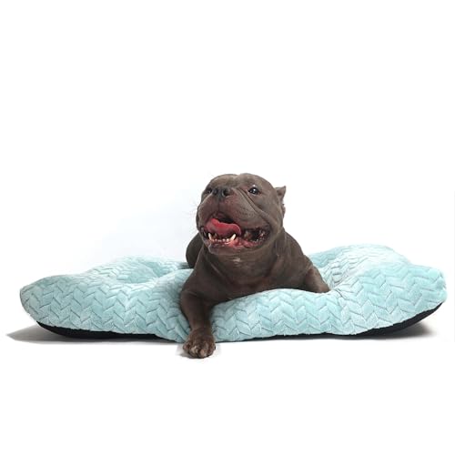 Hundebett für Hundekäfige, waschbar, 61 cm große Matte mit rutschfester Unterseite, Käfige, 24 Hundekäfige, für kleine Hunderassen bis 11,3 kg, Blau Hundebett für Hundekäfige, waschbar, 61 cm große Matte mit rutschfester Unterseite, Käfige, 24 Hundekäfige, für kleine Hunderassen bis 11,3 kg, Blau von Tidevann