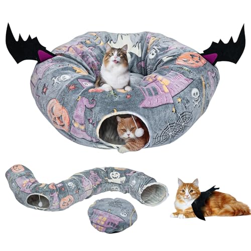 Graues Hallowen Katzentunnelbett von Tidjani