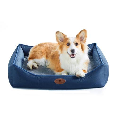 Tidore Hundebett Plüsch, blau, rechteckig Tidore Hundebett Plüsch, blau, rechteckig von Tidore