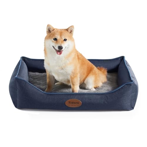 Tidore Orthopädische Hundebetten für kleine Hunde, strapazierfähiges Schaumstoff-Sofa, Hundebett mit waschbarem, abnehmbarem Bezug, wasserdichtes Futter und rutschfeste Unterseite, Haustierbett für Tidore Orthopädische Hundebetten für kleine Hunde, strapazierfähiges Schaumstoff-Sofa, Hundebett mit waschbarem, abnehmbarem Bezug, wasserdichtes Futter und rutschfeste Unterseite, Haustierbett für von Tidore
