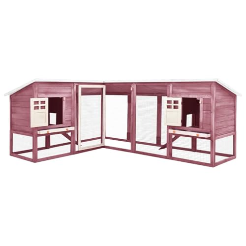 Kaninchenstall mit Freilauf Mocca und Weiß Tanne Massivholz, Hasenstall Winterfester Nagerhaus Indoor Outdoor-Käfig kleintierstall Kaninchenstall mit Freilauf Mocca und Weiß Tanne Massivholz, Hasenstall Winterfester Nagerhaus Indoor Outdoor-Käfig kleintierstall von Tidyard