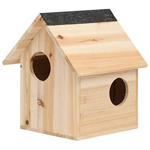 Tidyard Eichhörnchenhaus Kobel Eichhörnchenkobel Nistkasten Futterhaus Massives Tannenholz 26 x 25 x 29 cm von Tidyard