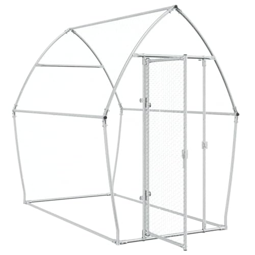 Tidyard Hühnerkäfig, Hühnerstall, Geflügelstall, Wachtelstall, Hühnergehege, Silbern 200x105x182 cm Verzinkter Stahl Tidyard Hühnerkäfig, Hühnerstall, Geflügelstall, Wachtelstall, Hühnergehege, Silbern 200x105x182 cm Verzinkter Stahl von Tidyard