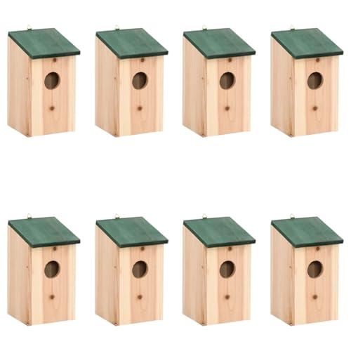Vogelhäuser 8 STK. Holz 12x12x22 cm, Modulares Vogelgehege Outdoor Voliere für Einzel- oder Gruppenhaltung von Ziervögeln Vogelhäuser 8 STK. Holz 12x12x22 cm, Modulares Vogelgehege Outdoor Voliere für Einzel- oder Gruppenhaltung von Ziervögeln von Tidyard