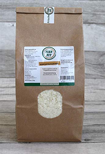TierFit Kartoffelflocken 5kg Hundefutter, Ergäzungsfutter von TierFit
