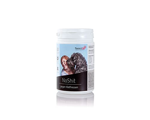 Tierarzt24 NOSHIT ist das Mittel gegen Kotfressen - Die leckeren Kautabletten untzerstützen die Darmgesundheit des Hundes. Wirkt üblem Maulgeruch entgegen - 120 Tabletten von Tierarzt24