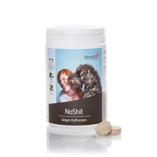 Tierarzt24 NOSHIT ist das Mittel gegen Kotfressen - Die leckeren Kautabletten untzerstützen die Darmgesundheit des Hundes. Wirkt üblem Maulgeruch entgegen - 120 Tabletten Tierarzt24 NOSHIT ist das Mittel gegen Kotfressen - Die leckeren Kautabletten untzerstützen die Darmgesundheit des Hundes. Wirkt üblem Maulgeruch entgegen - 120 Tabletten von Tierarzt24