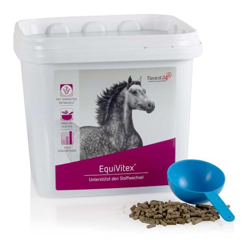 Tierarzt24 EQUIVITEX zur Unterstützung des Stoffwechsels von Pferden - Mit Mönchspfeffer - 2,6 kg von Tierarzt24