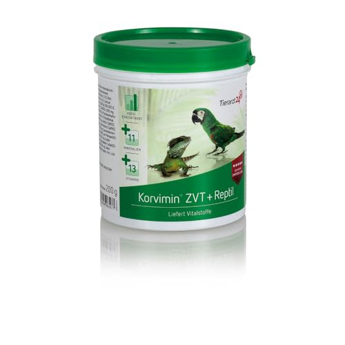 Tierarzt24 KORVIMIN ZVT + REPTIL bietet die optimale Nährstoffversorgung für Ziervögel, Tauben & Reptilien - Zur kurzfristigen Vitamin- und Mineralstoffversorgung. Weltweit im Einsatz - 200 g Tierarzt24 KORVIMIN ZVT + REPTIL bietet die optimale Nährstoffversorgung für Ziervögel, Tauben & Reptilien - Zur kurzfristigen Vitamin- und Mineralstoffversorgung. Weltweit im Einsatz - 200 g von Tierarzt24