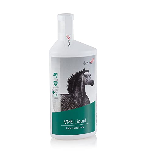 Tierarzt24 VMS Liquid dient der kurzfristigen Vitamin- und Mineralstoffversorgung von Pferden - 1 l von Tierarzt24