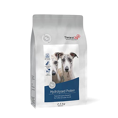 Tierarzt24 Vet Diet Hydrolysed Protein Trockenfutter für Hunde 2,5kg von Tierarzt24
