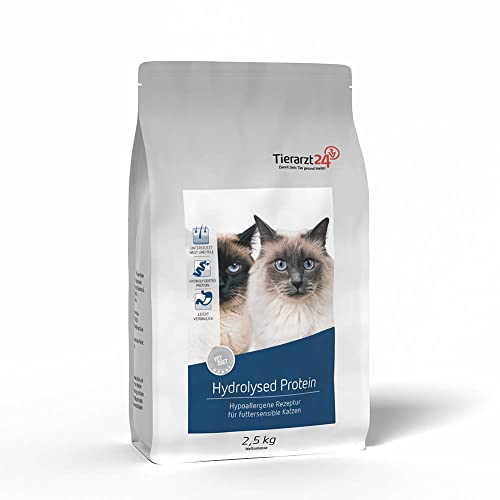 Tierarzt24 Vet Diet Hydrolysed Protein Trockenfutter für Katzen 2,5kg von Tierarzt24