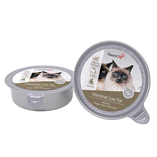 Tierarzt24 Vet Diet Intestinal Low Fat Nassfutter für Katzen 12x 85 g von Tierarzt24