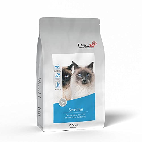 Tierarzt24 Vet Diet Sensitive Trockenfutter für Katzen 2,5kg von Tierarzt24