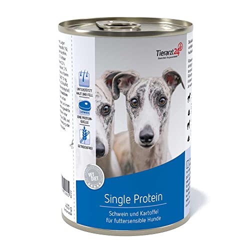 Tierarzt24 Vet Diet Single Protein Nassfutter für Hunde 6X 400 g von Tierarzt24