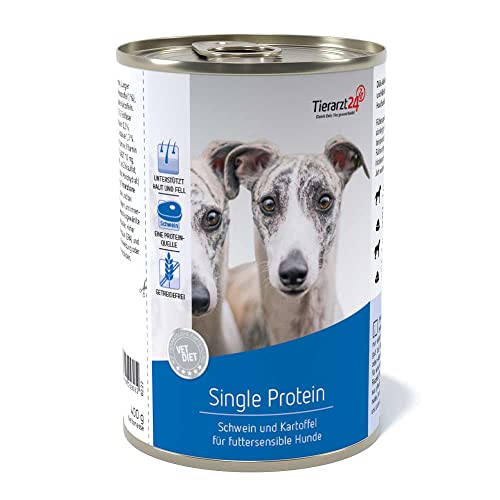 Tierarzt24 Vet Diet Single Protein Nassfutter für Hunde 6X 400 g Tierarzt24 Vet Diet Single Protein Nassfutter für Hunde 6X 400 g von Tierarzt24