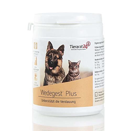 Tierarzt24 WEDEGEST Plus unterstützt Hunde und Katzen bei der Verdauung - Mit Pankreas und Yucca schidigera. Einfach Pulver unters Futter mischen - 150 g Tierarzt24 WEDEGEST Plus unterstützt Hunde und Katzen bei der Verdauung - Mit Pankreas und Yucca schidigera. Einfach Pulver unters Futter mischen - 150 g von Tierarzt24