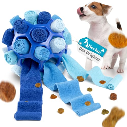Tierbox Premium Hundeschnüffelball – Innovatives Intelligenz- und Schnüffelspielzeug – Förderung von Agilität und Intelligenz – Langlebig & Sicher - Hundetraining für alle Hunderassen (Ozean-Blau) von Tierbox