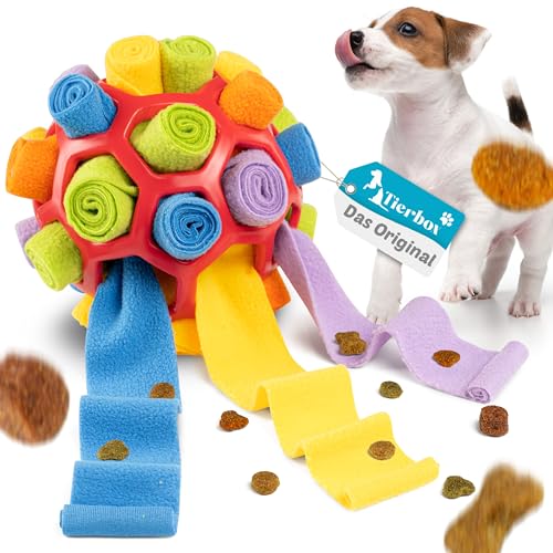 Tierbox Premium Hundeschnüffelball – Innovatives Intelligenz- und Schnüffelspielzeug – Förderung von Agilität und Intelligenz – Langlebig & Sicher - Hundetraining für alle Hunderassen (Rosen-Rot) von Tierbox