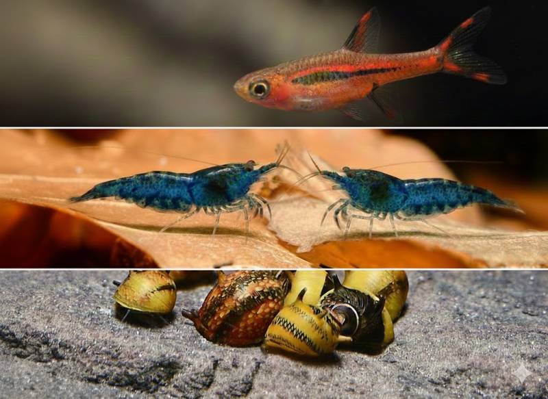 Besatz für ein 30 Liter Nano-Aquarium 'Paket 1' von Tiere außer Diskus