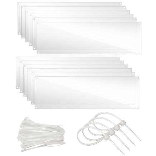 Tierecare 12 Stück Kleintierkäfigschutzeinlagen, Streuschutz, flexible transparente Seitenauskleidung für C&C Metalldraht, Zwinger, Kiste, Laufstall, 35,1 x 11,9 cm Tierecare 12 Stück Kleintierkäfigschutzeinlagen, Streuschutz, flexible transparente Seitenauskleidung für C&C Metalldraht, Zwinger, Kiste, Laufstall, 35,1 x 11,9 cm von Tierecare