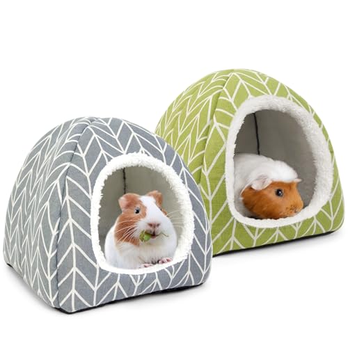 Tierecare 2 Stück Meerschweinchen-Versteck Hamsterbett Kaninchenhaus Höhle Zubehör gemütliches Versteck für Hasen Igel Frettchen Chinchilla und andere Kleintiere Tierecare 2 Stück Meerschweinchen-Versteck Hamsterbett Kaninchenhaus Höhle Zubehör gemütliches Versteck für Hasen Igel Frettchen Chinchilla und andere Kleintiere von Tierecare