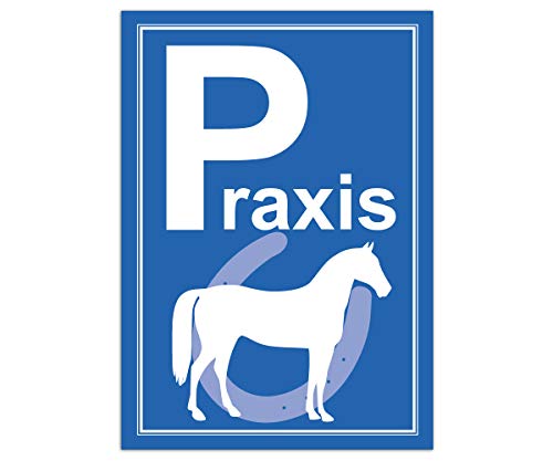 Parkplatzschild Pferd - Tierarzt - Praxis (Aluverbund) von Tierisch werben