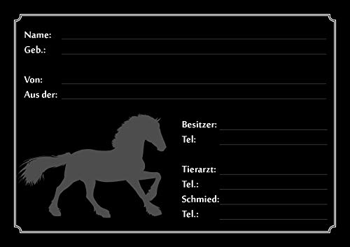 Tierisch werben Boxenschild Stallschild Stalltafel Pferd Pony DIN A4 (Aluverbund) von Tierisch werben