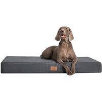 Tierlando ® HUGO BASIC Hundematratze schwarz/ graphit 1 m, 13 cm, 80 cm von Tierlando