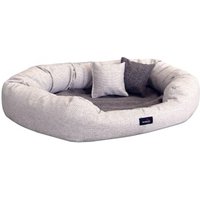 Tierlando ® Nonplusultra LINUS orthopädisches Hundebett Visco PLUS Kunstleder braun 1,6 m, 25 cm, 1,1 m von Tierlando