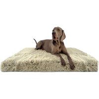 Tierlando PITT Shaggy ORTHO PLUS - Orthopädische Hundematratze beige 80 cm, 13 cm, 60 cm von Tierlando