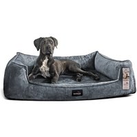 Tierlando ® Orthopädisches Hundebett FRANKLIN Kuscheliger Teddy-Stoff - Hundesofa von Tierlando