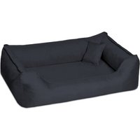 Tierlando DONALD ORTHO Hundebett Anti Haar M L XL XXL 80 100 120 150cm schwarz 1 m, 25 cm, 75 cm von Tierlando