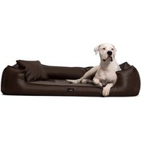 Tierlando GOOFY Kunstleder - Orthopädisches Hundebett >>inkl. Matratzenschoner von Tierlando