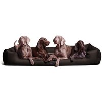 Tierlando GOOFY - Orthopädisches Hundebett aus Polyester inkl. Matratzenschoner braun 1,6 m, 25 cm, 1,1 m von Tierlando