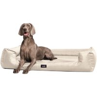 Tierlando GOOFY - Orthopädisches Hundebett aus Polyester inkl. Matratzenschoner creme 1,6 m, 25 cm, 1,1 m von Tierlando
