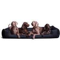 Tierlando GOOFY - Orthopädisches Hundebett aus Polyester inkl. Matratzenschoner dunkelblau 1,6 m, 25 cm, 1,1 m von Tierlando