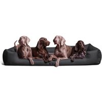 Tierlando GOOFY - Orthopädisches Hundebett aus Polyester inkl. Matratzenschoner schwarz/ graphit 1,6 m, 25 cm, 1,1 m von Tierlando
