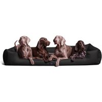Tierlando GOOFY - Orthopädisches Hundebett aus Polyester inkl. Matratzenschoner schwarz 1,6 m, 25 cm, 1,1 m von Tierlando